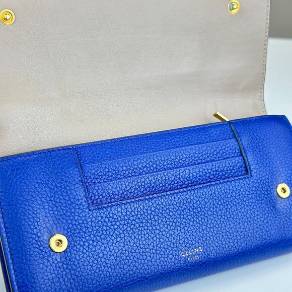 Celine Blue Leather Wallet - Picture 6 of 6
